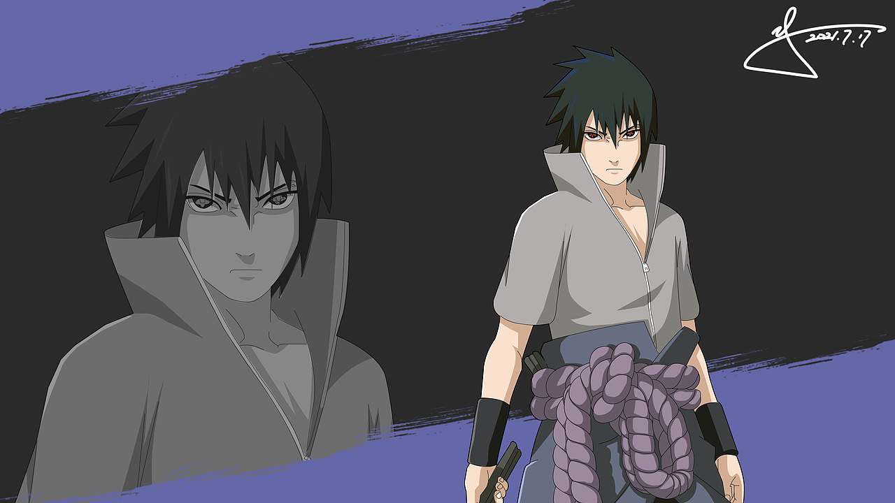 个人绘画作品-童年回忆篇【火影忍者】（2021）（图ZMjgxODgyNzA4） - 单幅漫画 - 站酷设计师S_Leaf原创素材 - 站酷ZCOOL