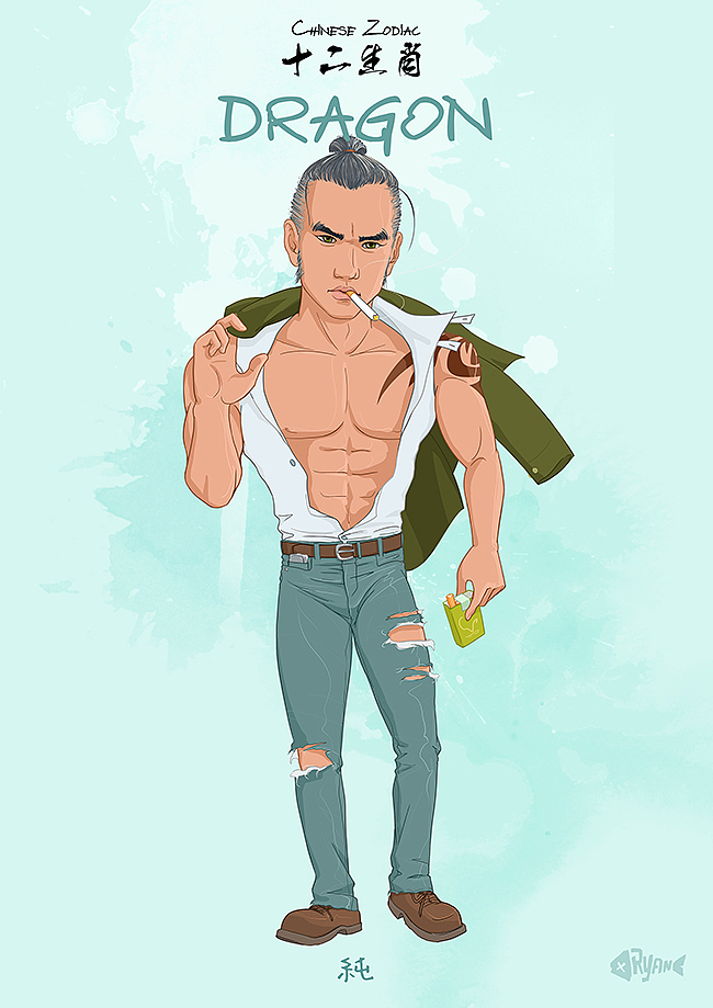 十二生肖－人物形象设计（图ZMjAyODIxNDA=） - 概念设定 - 站酷设计师Ryan.Chen原创素材 - 站酷ZCOOL