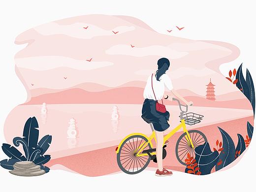 扁平人物插画
