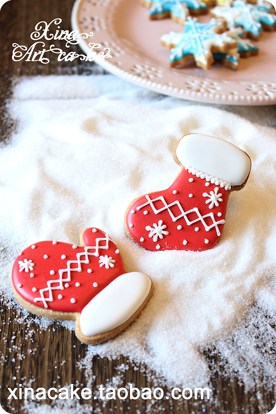 圣诞主题 手工糖霜饼干来喽