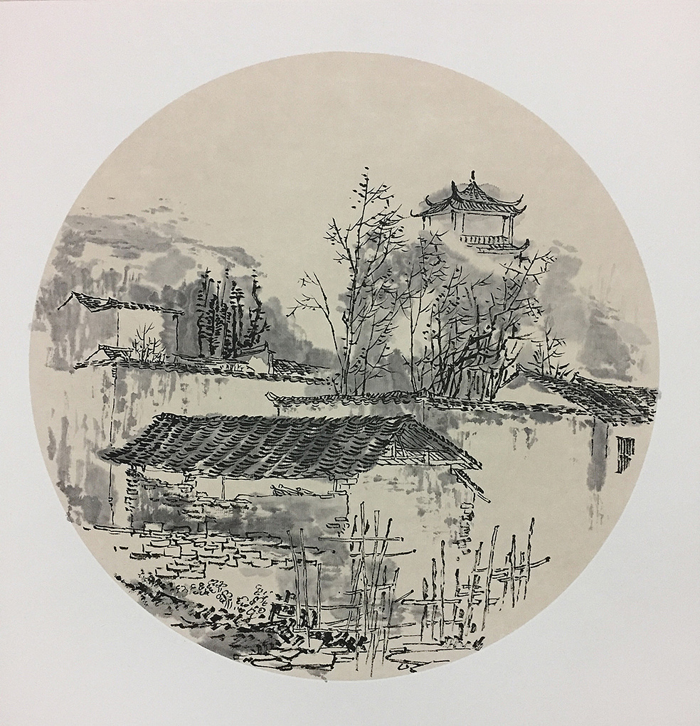 安徽南屏写生|纯艺术|绘画|76789285 - 原创作品 - 站酷 (zcool)