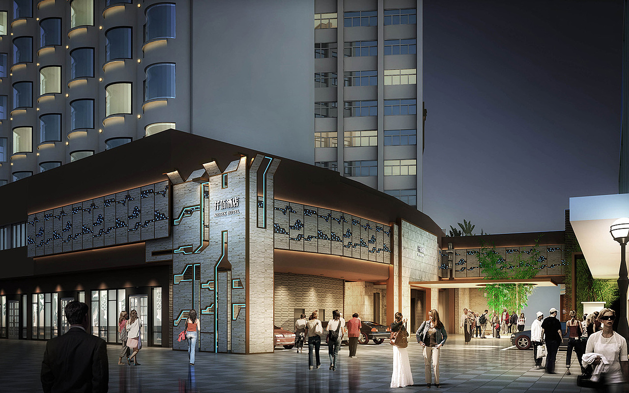 仟佰人文主题酒店改造设计效果图