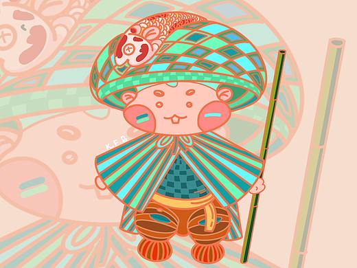 孔雀捕鱼人*石敢当