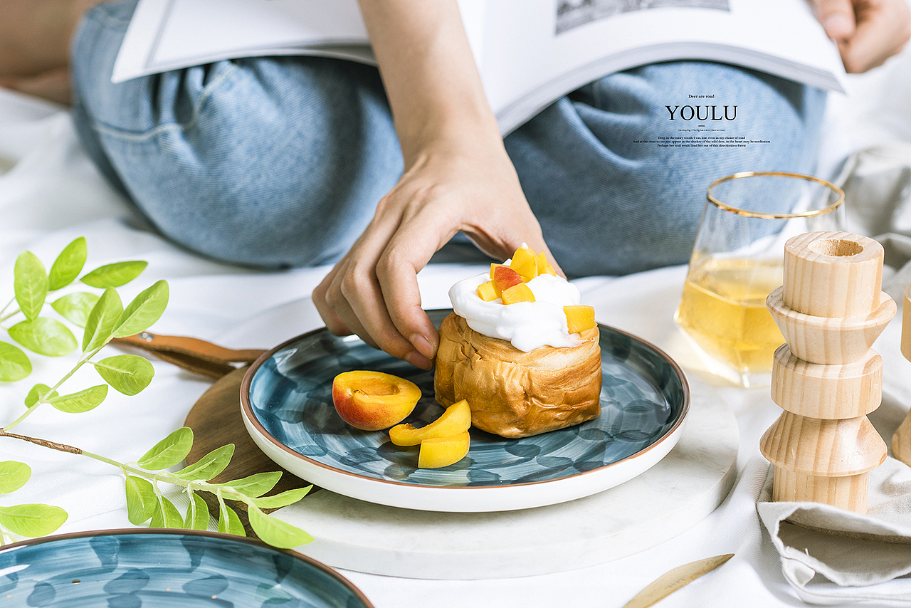 蓝器 ● 食（图ZMTY0NzE1ODY4） - 产品摄影 - 站酷设计师有鹿摄影视觉YOLU原创素材 - 站酷ZCOOL