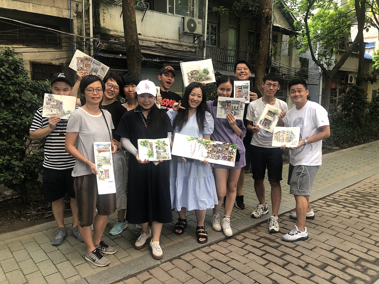 越秀-东濠涌-画画写生（图ZMTcwNTEwNjU2） - 绘画 - 站酷设计师画画的陈一丘原创素材 - 站酷ZCOOL