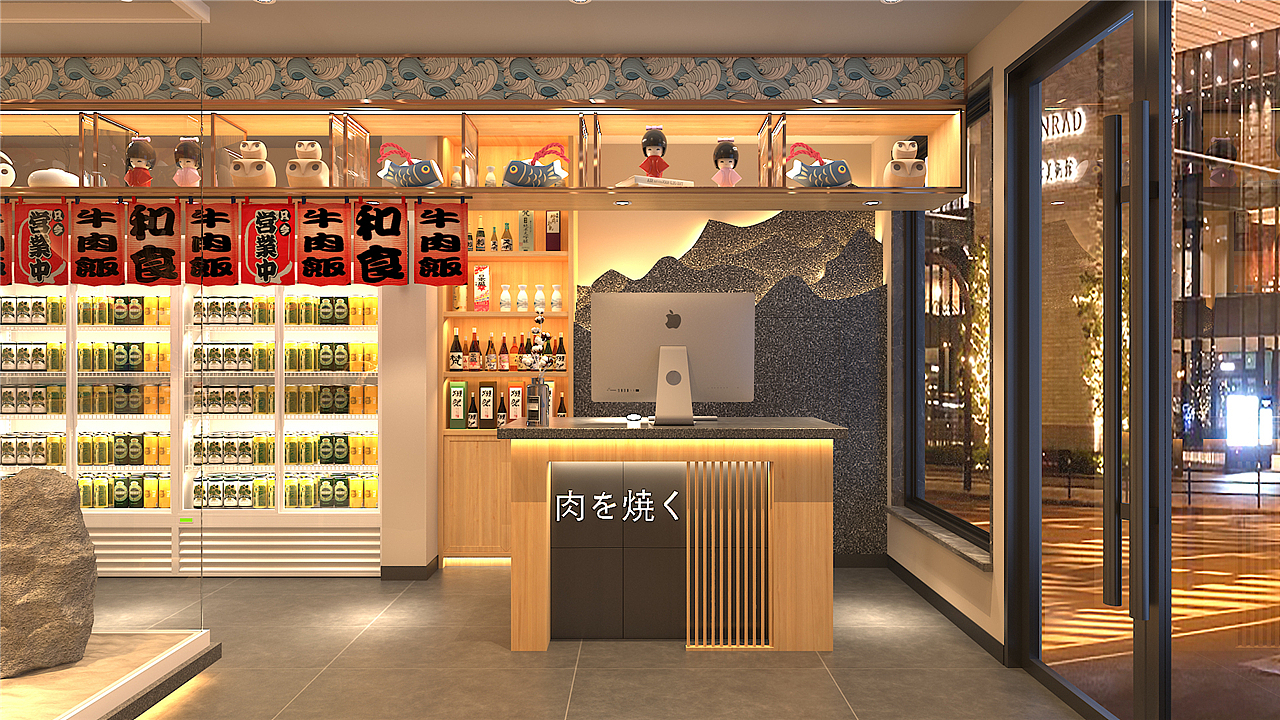 烤肉馆装修|韩国烤肉店装修效果图