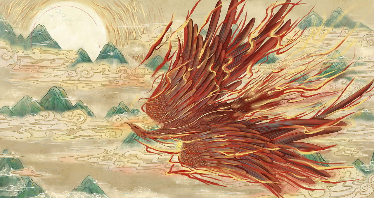 一组山海经拟人|插画|商业插画|珂艺画画了 - 原创作品 - 站酷 (zcool