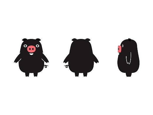 未来猪场CEO猪炖炖三视图（个人主页-ZNTY0NjQ5NDA=） - IP形象 - 站酷设计师小光原创素材 - 站酷ZCOOL