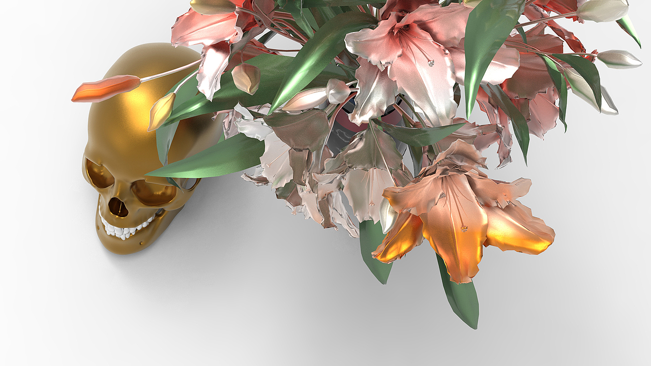 #新篇章#百合+骷髅头 New Chapter