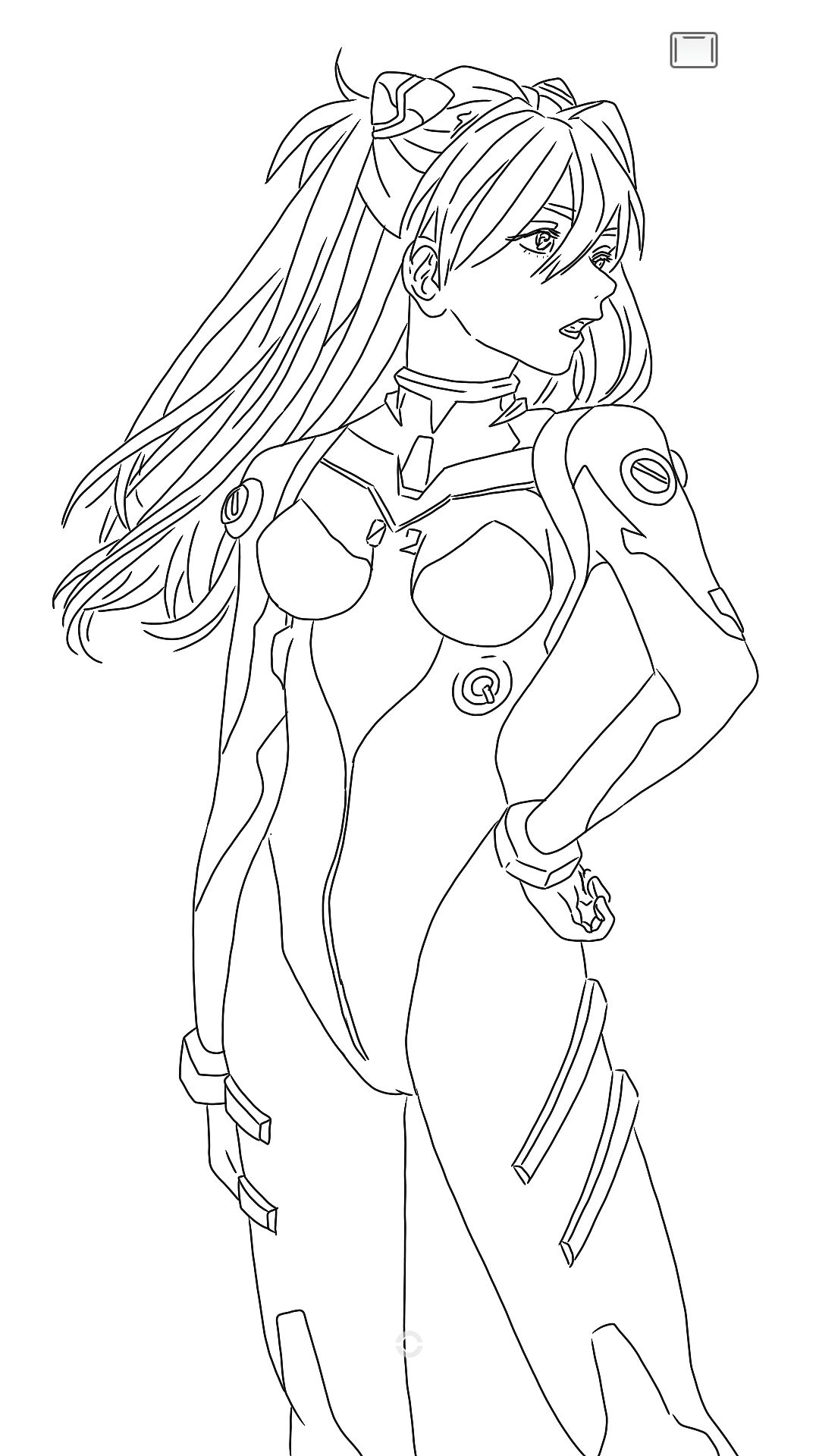 手机指绘插画·eva少女 明日香