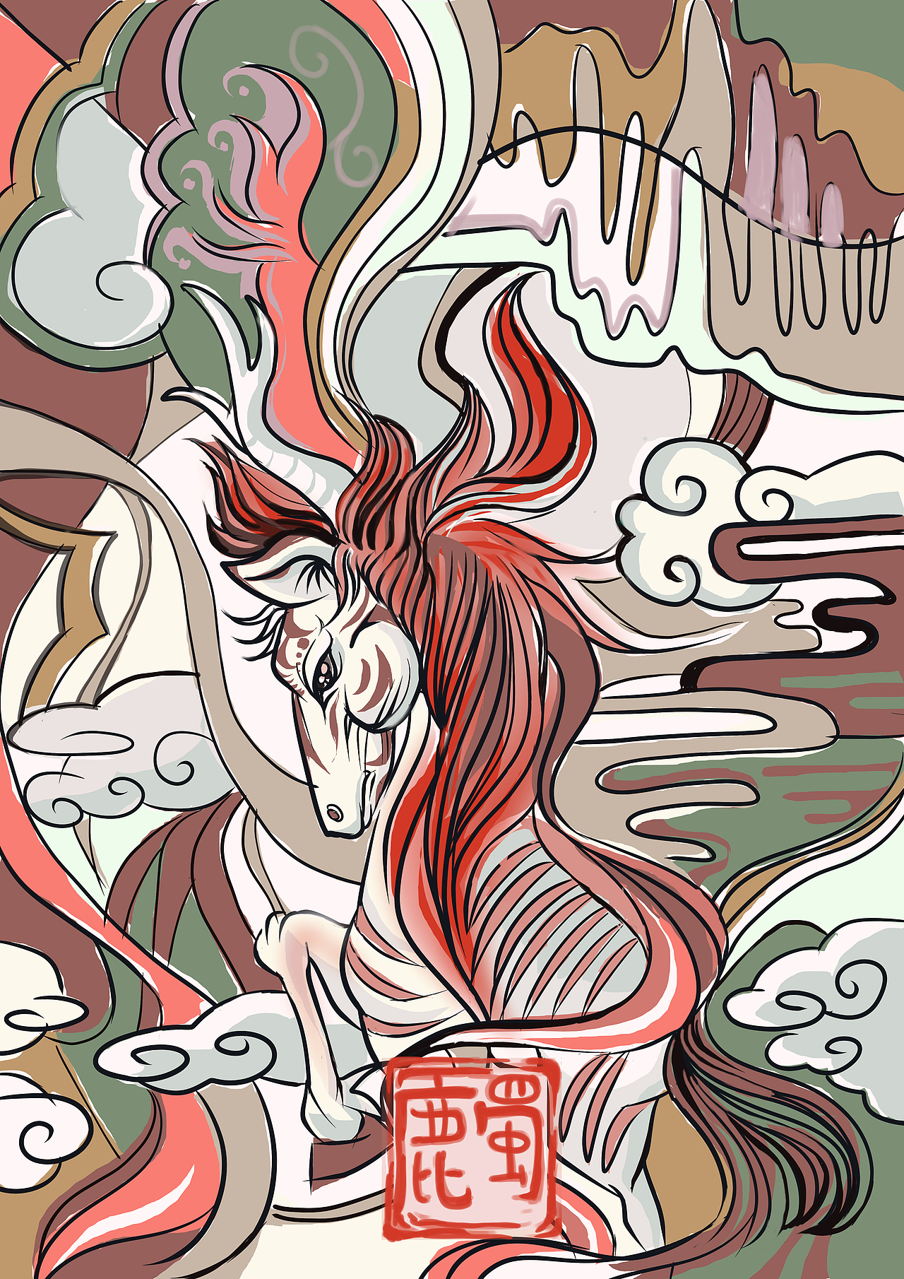 山海经插画（改良版）（图ZMTkxNDUwNjMy） - 创作习作 - 站酷设计师xiu秀原创素材 - 站酷ZCOOL