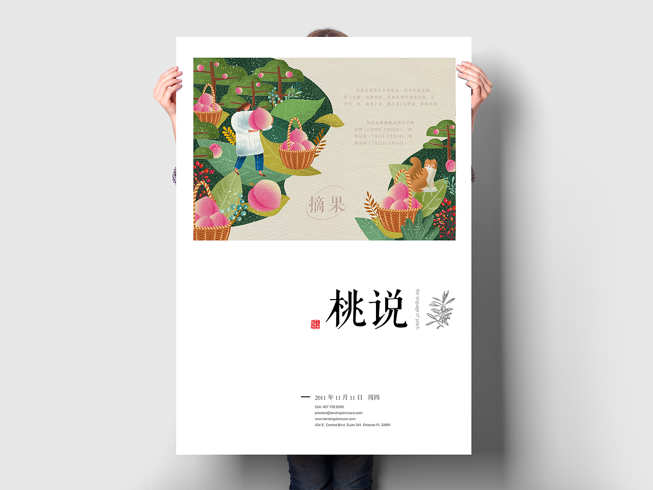 桃说-阳山水蜜桃科普插画（图ZMjIwODA5OTA0） - 概念设定 - 站酷设计师pippi皮皮原创素材 - 站酷ZCOOL