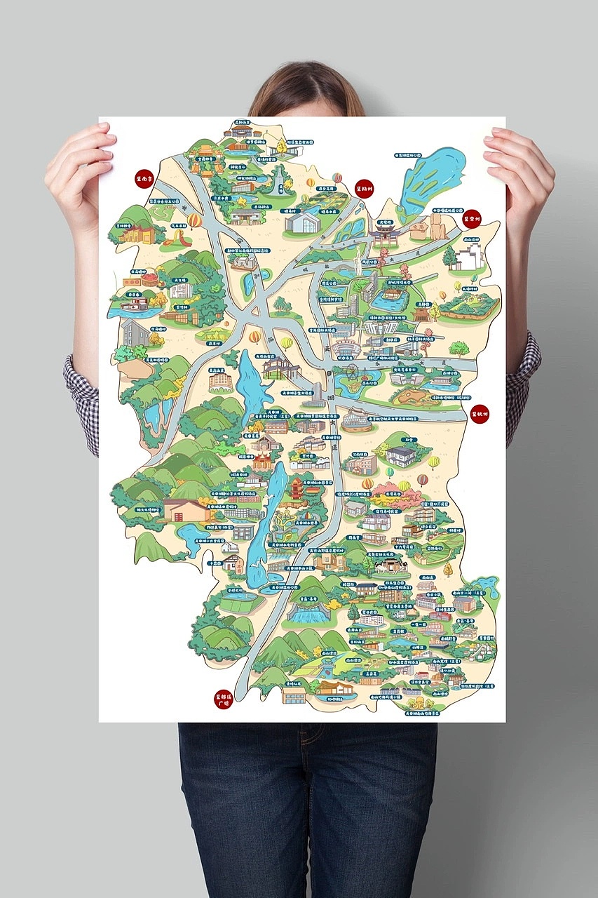 景区手绘地图合集