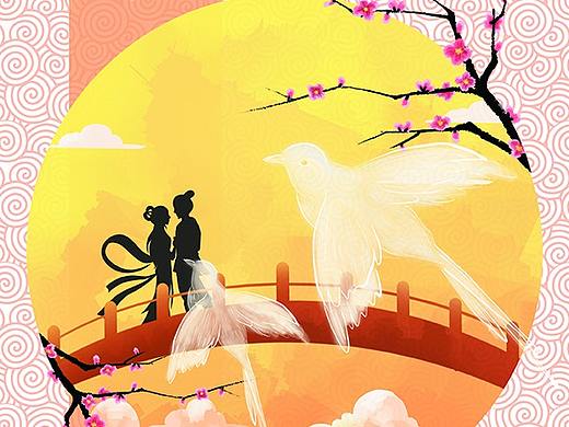 中国传统民俗节日插画