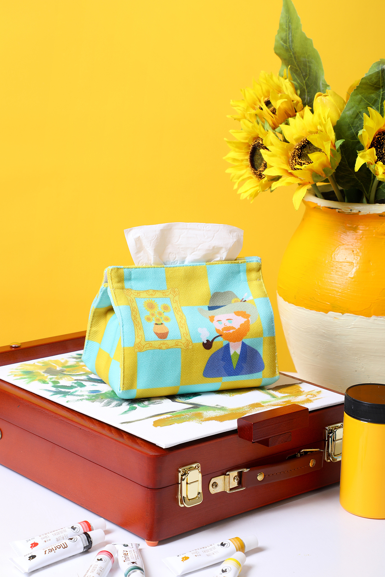 梵高系列纸巾盒拍摄（图ZMjgzMjI0NzY4） - 产品摄影 - 站酷设计师Xeaow原创素材 - 站酷ZCOOL