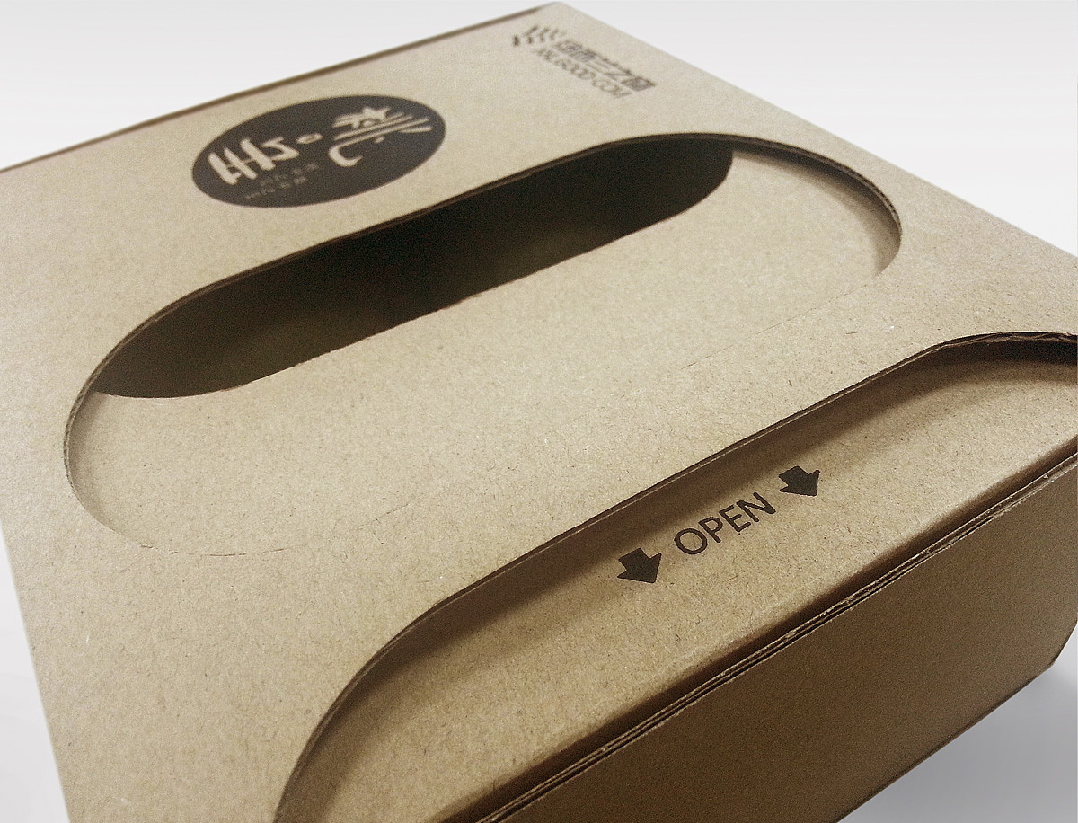 "桃宝"魔盒包装 一纸成型 gif(附平面展开图)