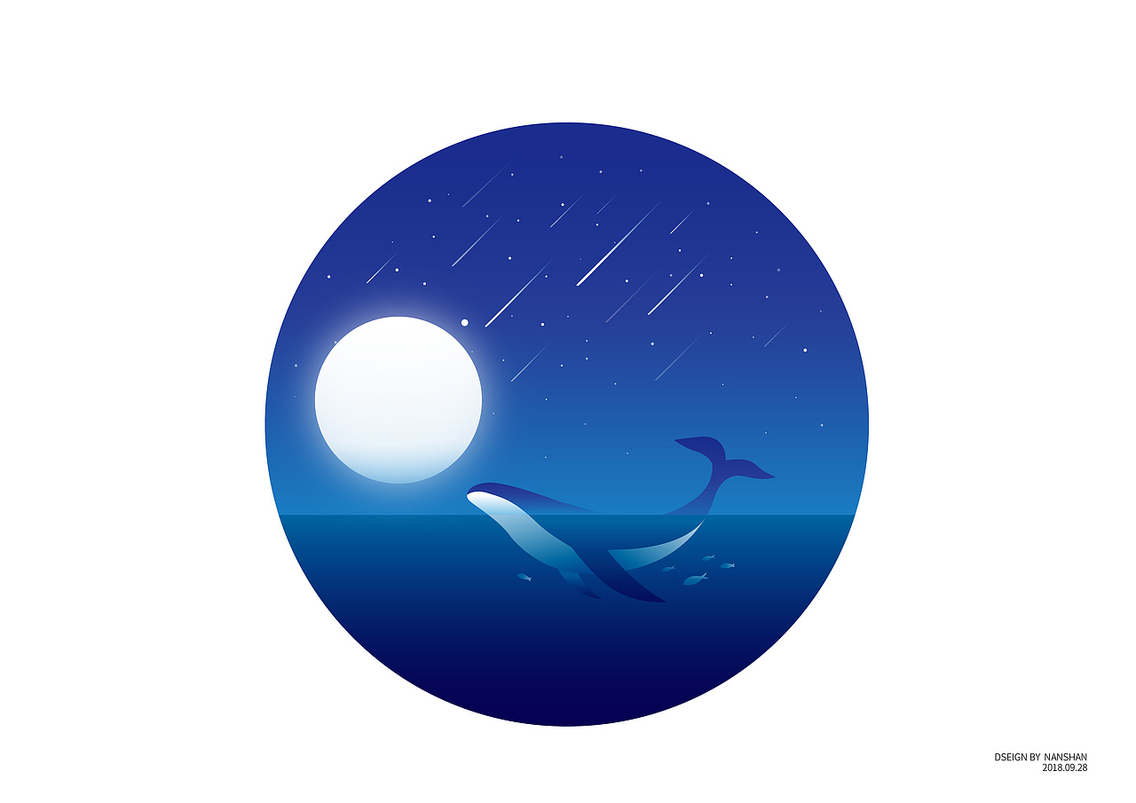 一只化身孤岛的蓝鲸