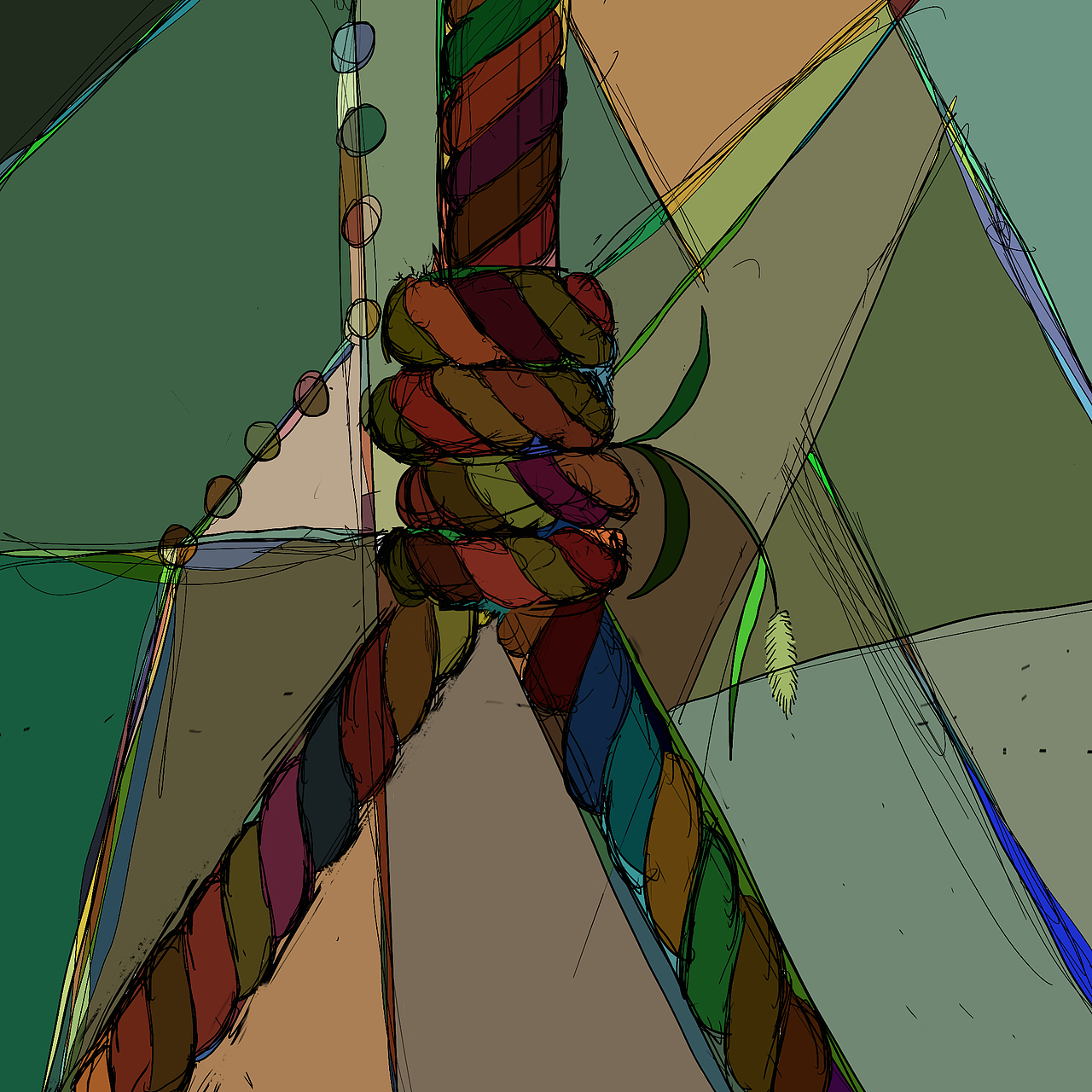 秋千上长出狗尾草