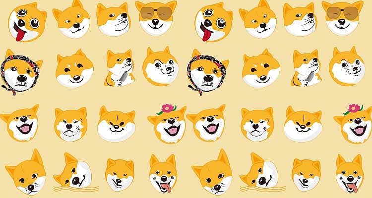 阿柴狗头表情包（图ZMjIxMzI5NDA4） - 艺术插画 - 站酷设计师五号玩家原创素材 - 站酷ZCOOL