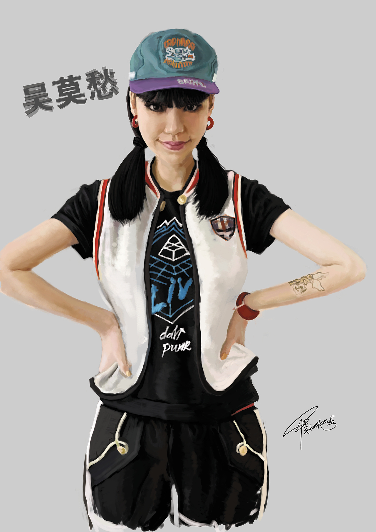 吴莫愁（图ZMTM2NzA0MDA=） - 创作习作 - 站酷设计师咸鱼绘凡生原创素材 - 站酷ZCOOL