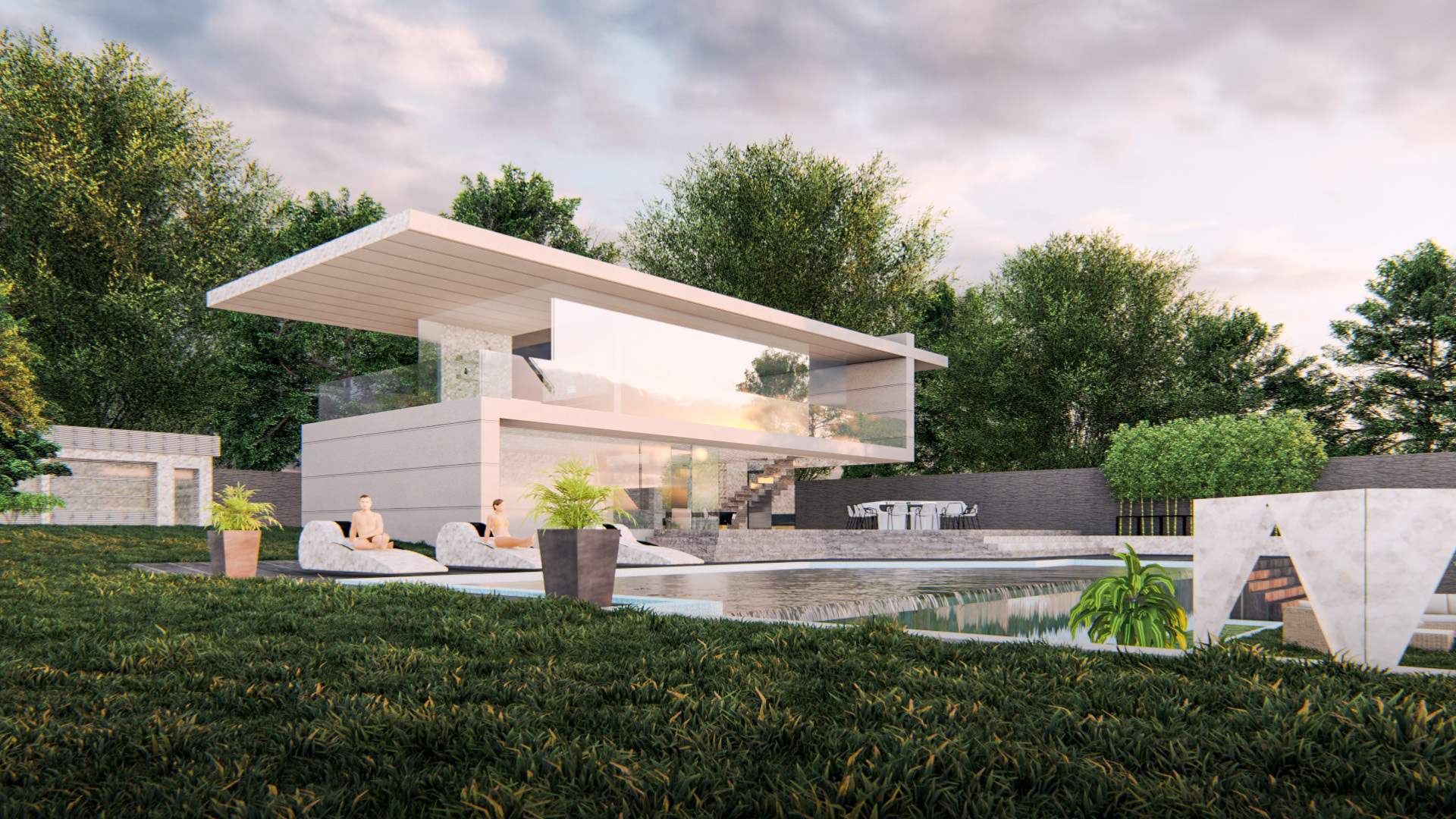 lumion9泳池别墅|三维|建筑/空间|soc设计事务所 - 原创作品 - 站酷