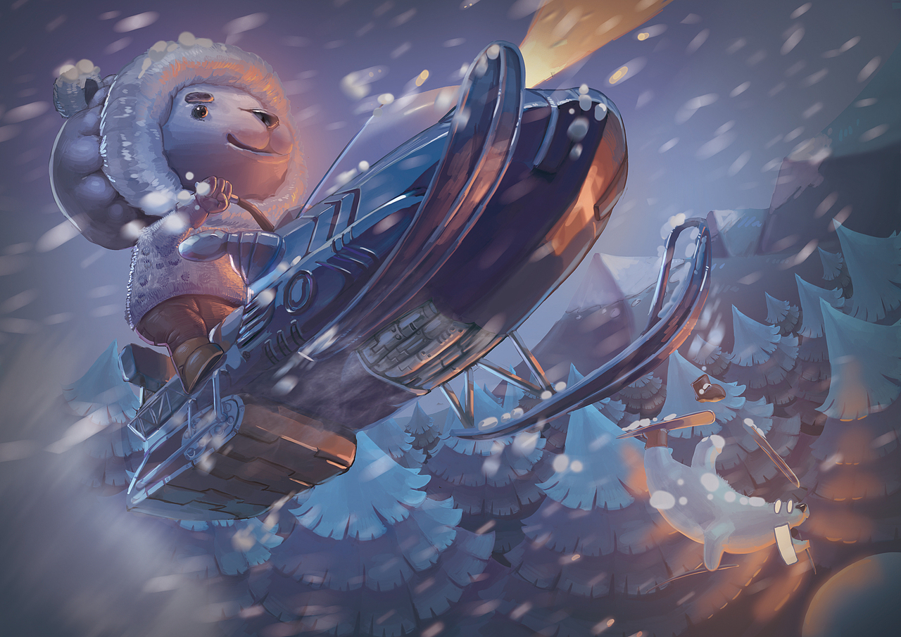 陈年老图大学时候画的