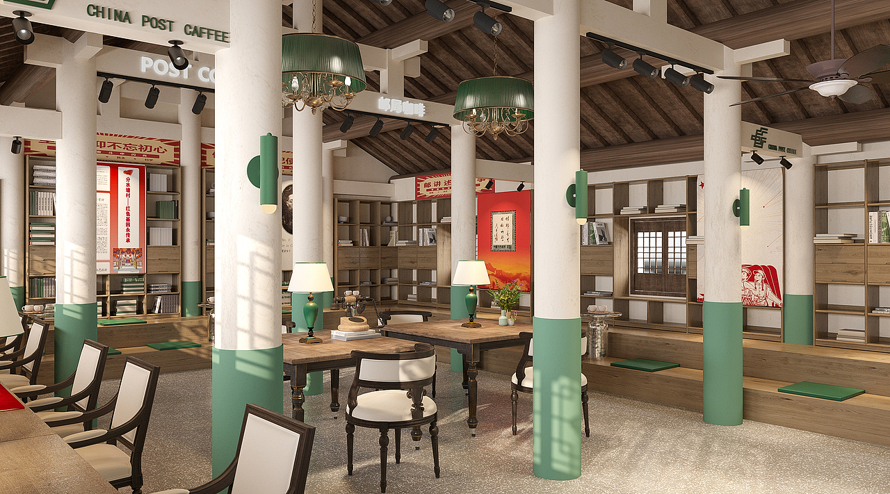 中国邮政 陈望道故居 爱国主义教育基地（图ZMzAxNTE3OTYw） - 商业空间设计 - 站酷设计师WOOFWANG原创素材 - 站酷ZCOOL