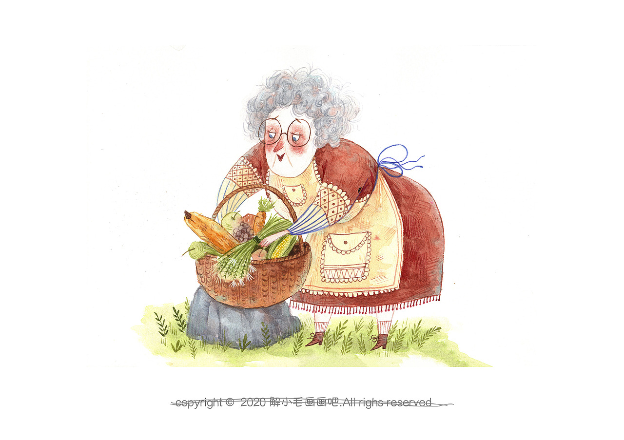 水彩人物（图ZMjM2MDc2MzE2） - 儿童插画 - 站酷设计师解小毛插画原创素材 - 站酷ZCOOL