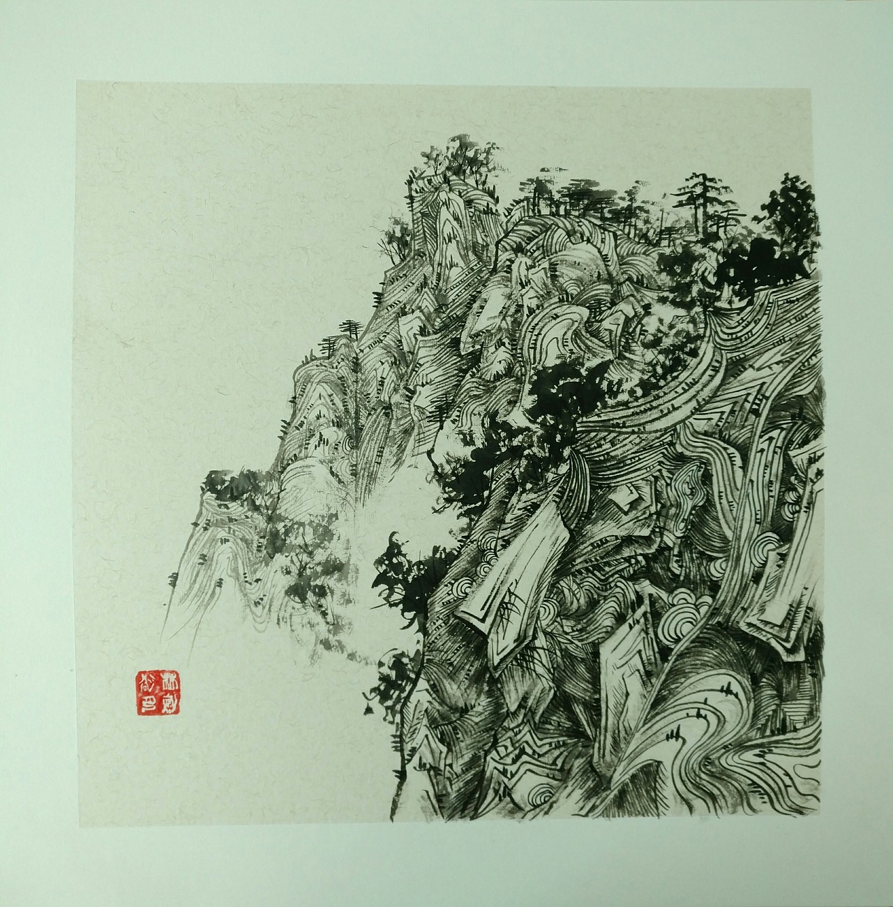 太华|纯艺术|国画|林半山 - 原创作品 - 站酷 (zcool)