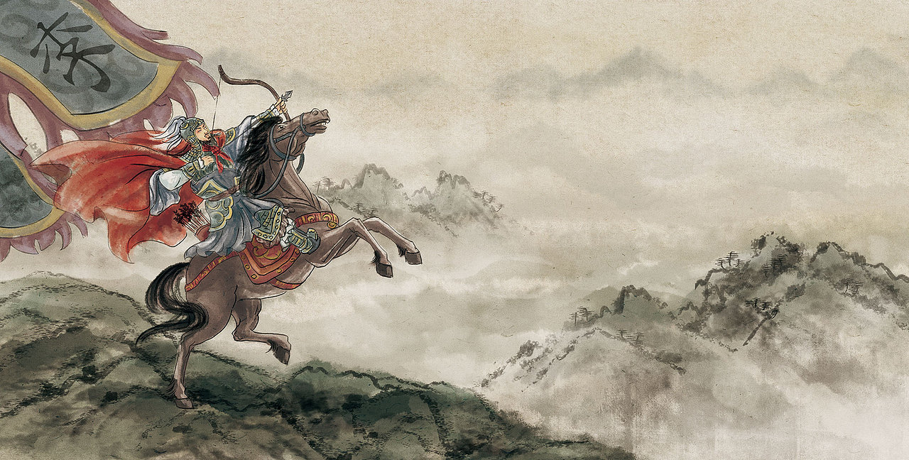 水墨画《小古文-我的第一套部编版文言文背诵书》