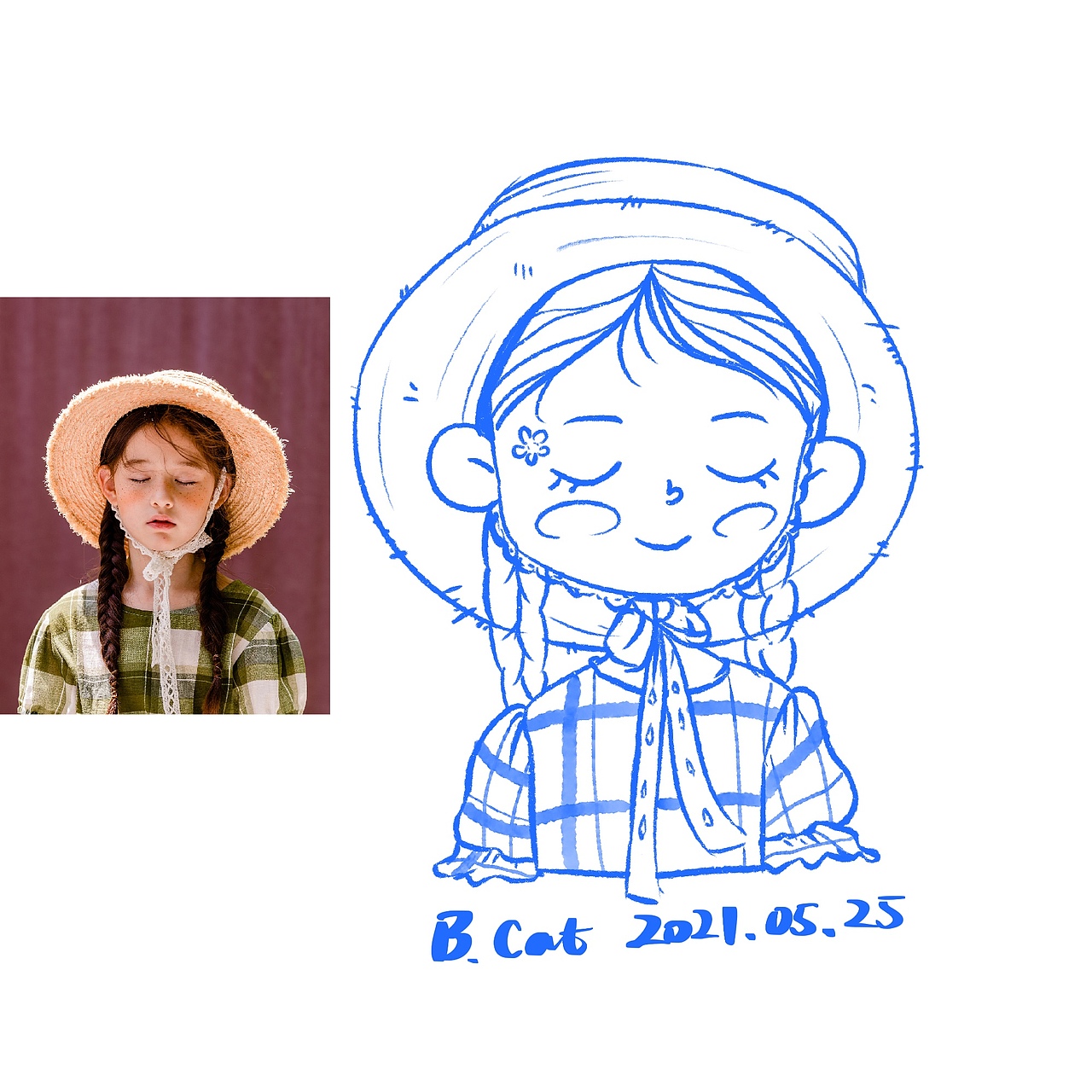 【ipad插画】儿插风插画人物速写练习