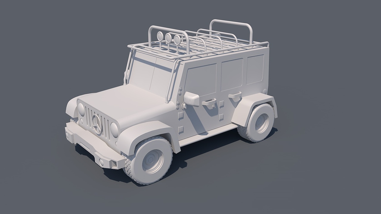 c4d 卡通越野（图ZMTY2OTYyNjM2） - 机械/交通 - 站酷设计师Rebekah_原创素材 - 站酷ZCOOL