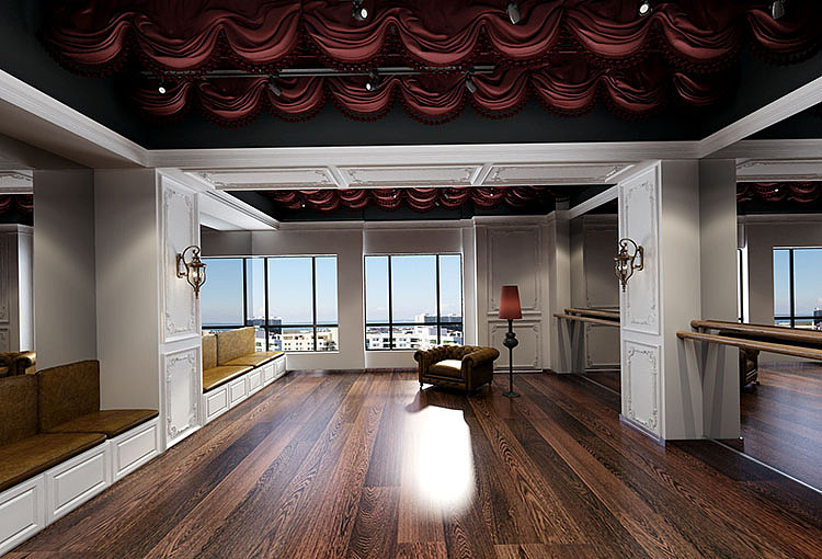 舞蹈培训学校装修公司—舞蹈培训班设计案例效果图赏析