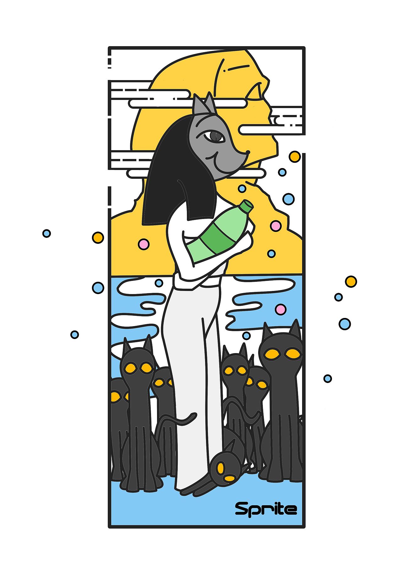 埃及插画及饮料瓶包装（图ZMTEzMDczMjE2） - 生活用品 - 站酷设计师Zzz_脆脆鱬原创素材 - 站酷ZCOOL