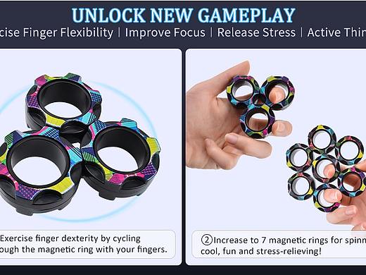 亚马逊产品【磁力指环】主图 | A+ | 拍摄修图