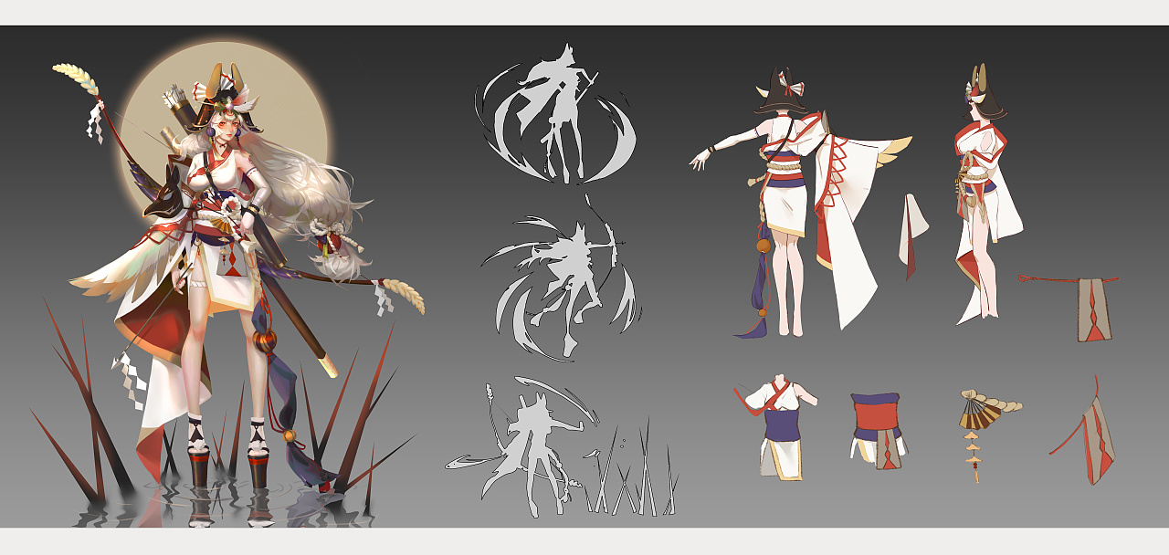 角色设计 和风|插画|游戏原画|mujizhi - 原创作品 - 站酷 (zcool)