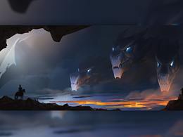 【板繪】場景概念設(shè)定練習(xí)