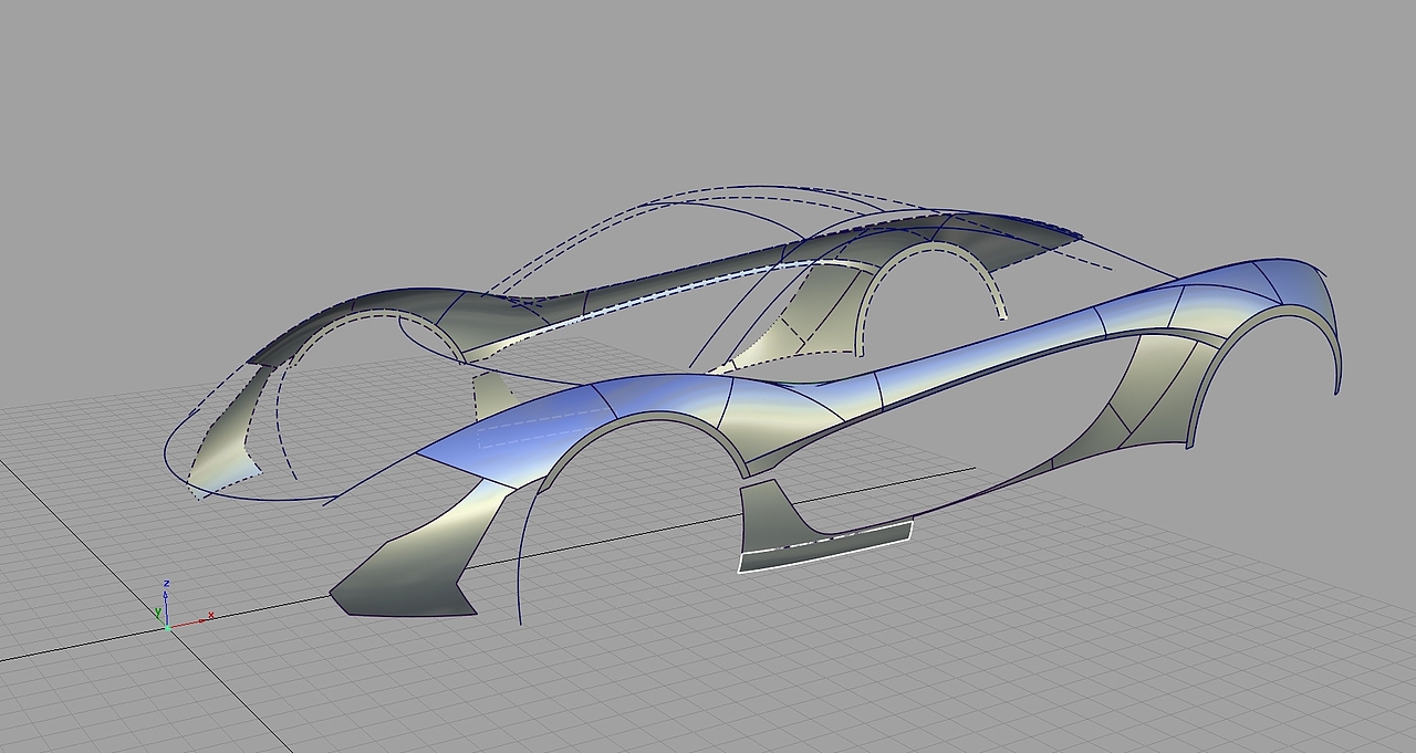 McLaren P1 Alias 建模教程（图ZOTM3OTY0OTI=） - 交通工具 - 站酷设计师Adleyou原创素材 - 站酷ZCOOL