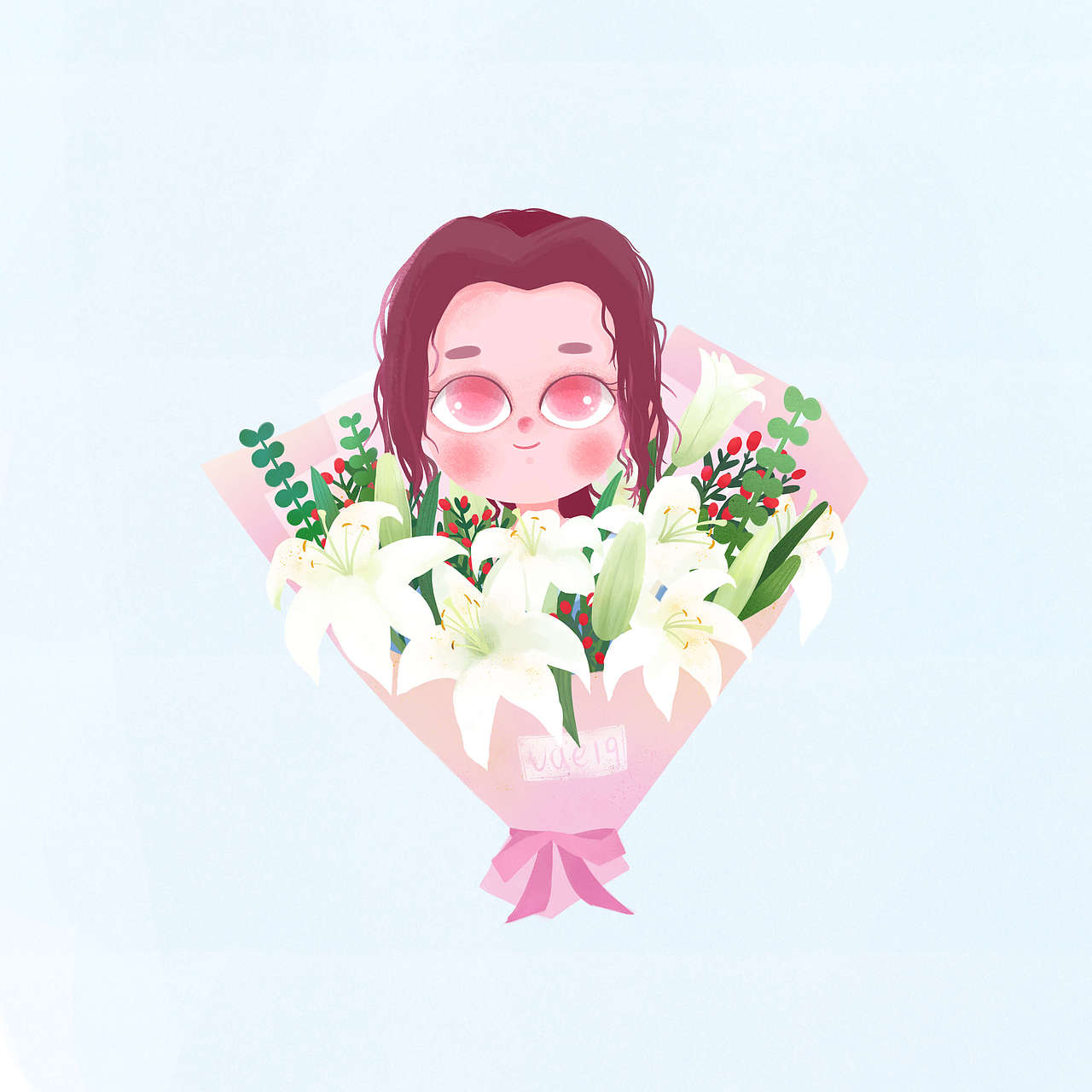 女孩花束系列～（图ZMjM0MzAwMjEy） - 创作习作 - 站酷设计师vae19原创素材 - 站酷ZCOOL