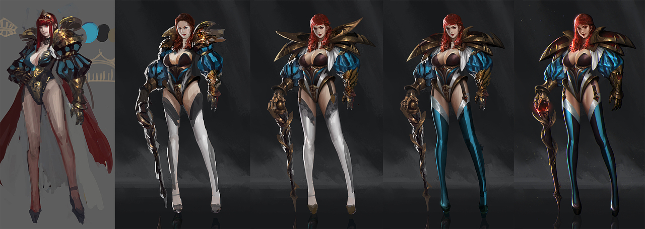 蒂娜 的绘制过程 草稿然后开始拼贴照片