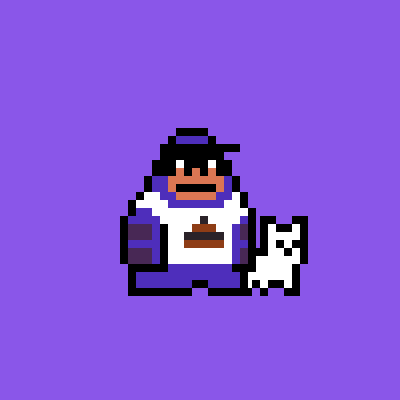 呆头猩系列像素画001100