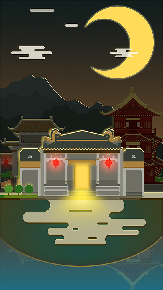 岭南建筑插画