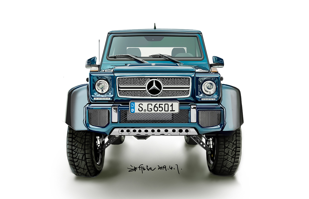 工业设计汽车手绘