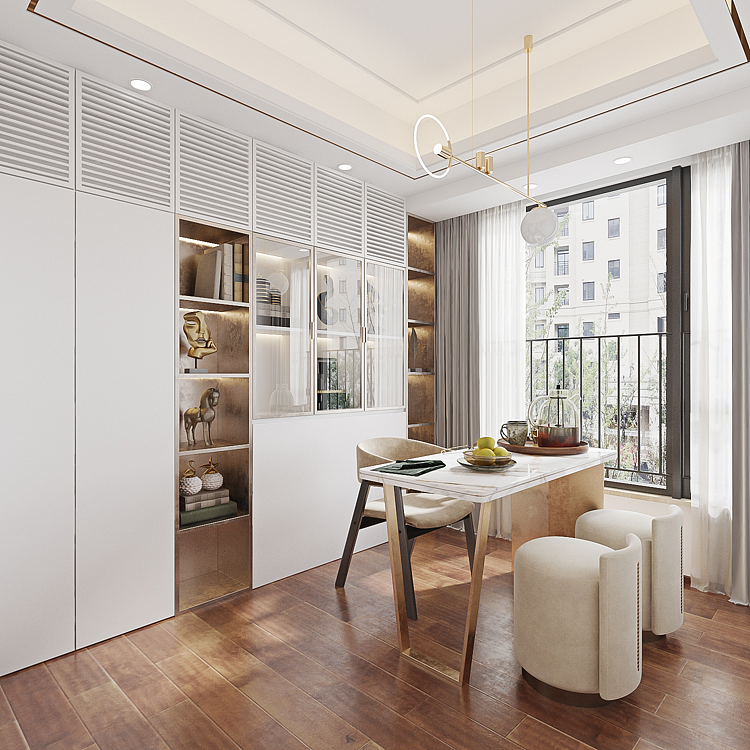 深圳装修:130㎡华丰前海湾现代轻奢,简单极致奢华