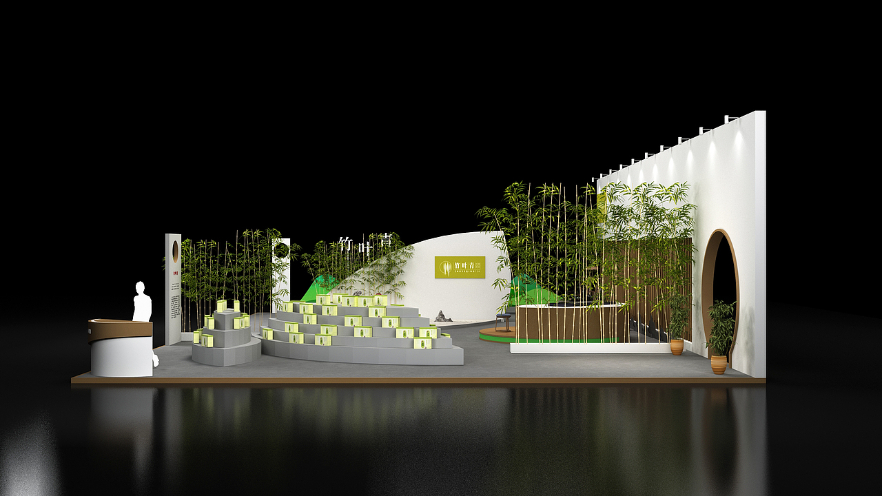 竹叶青某茶博会展馆设计方案
