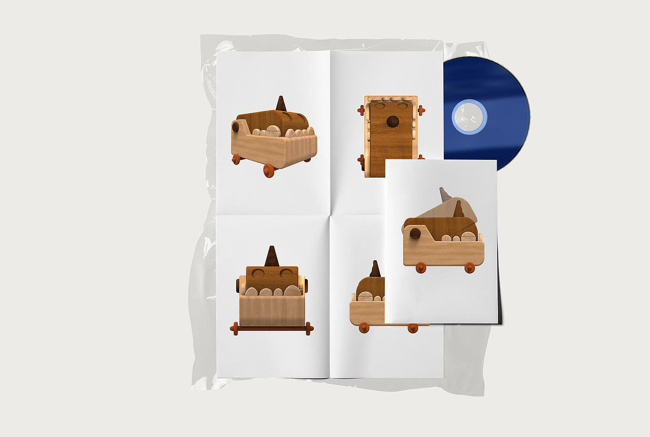 毕设-儿童木制恐龙玩具车（图ZMjEyNDIwODc2） - 玩具 - 站酷设计师PaultoChang原创素材 - 站酷ZCOOL