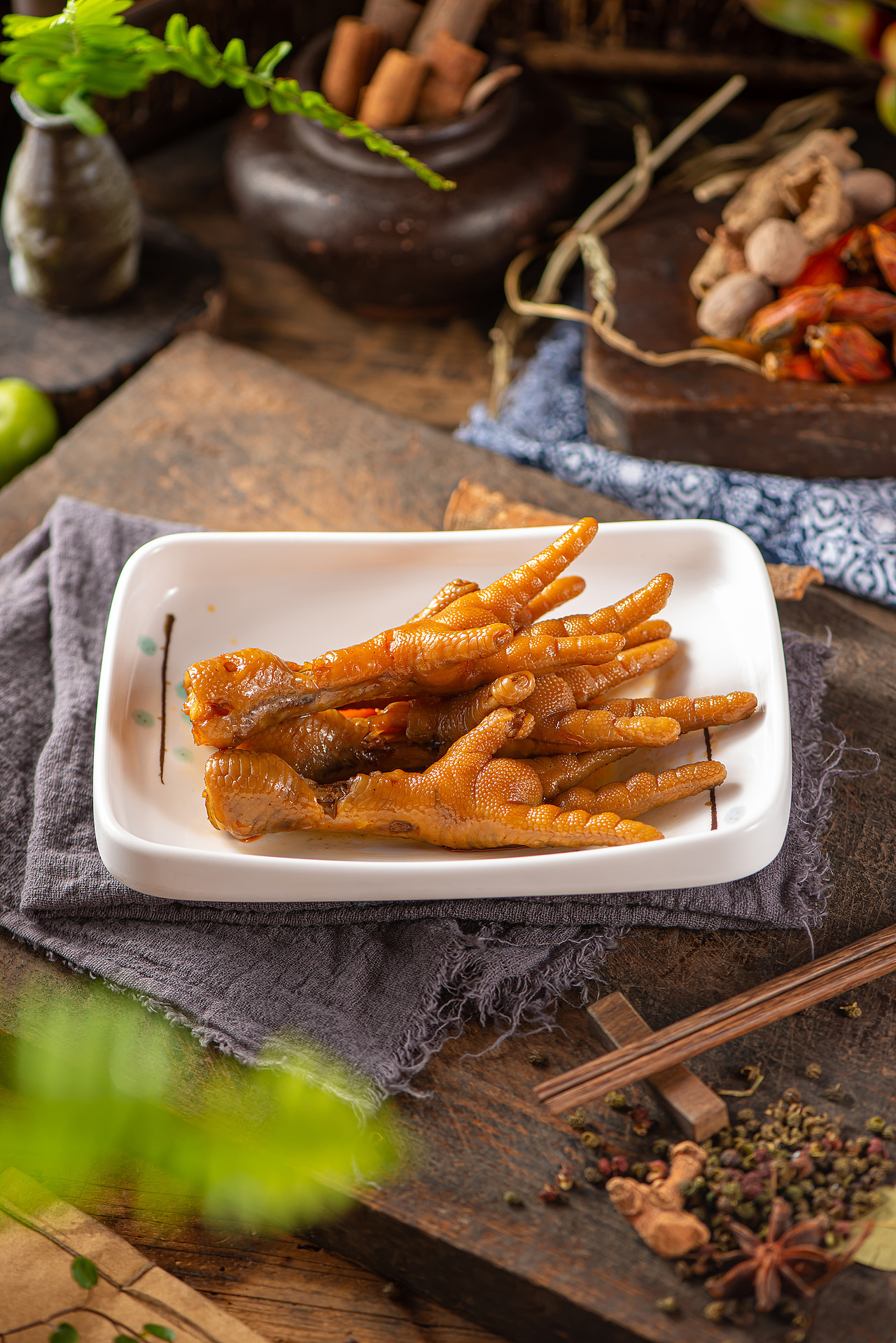 江边城外旗下热卤品牌,本弄鲜卤现捞产品拍摄