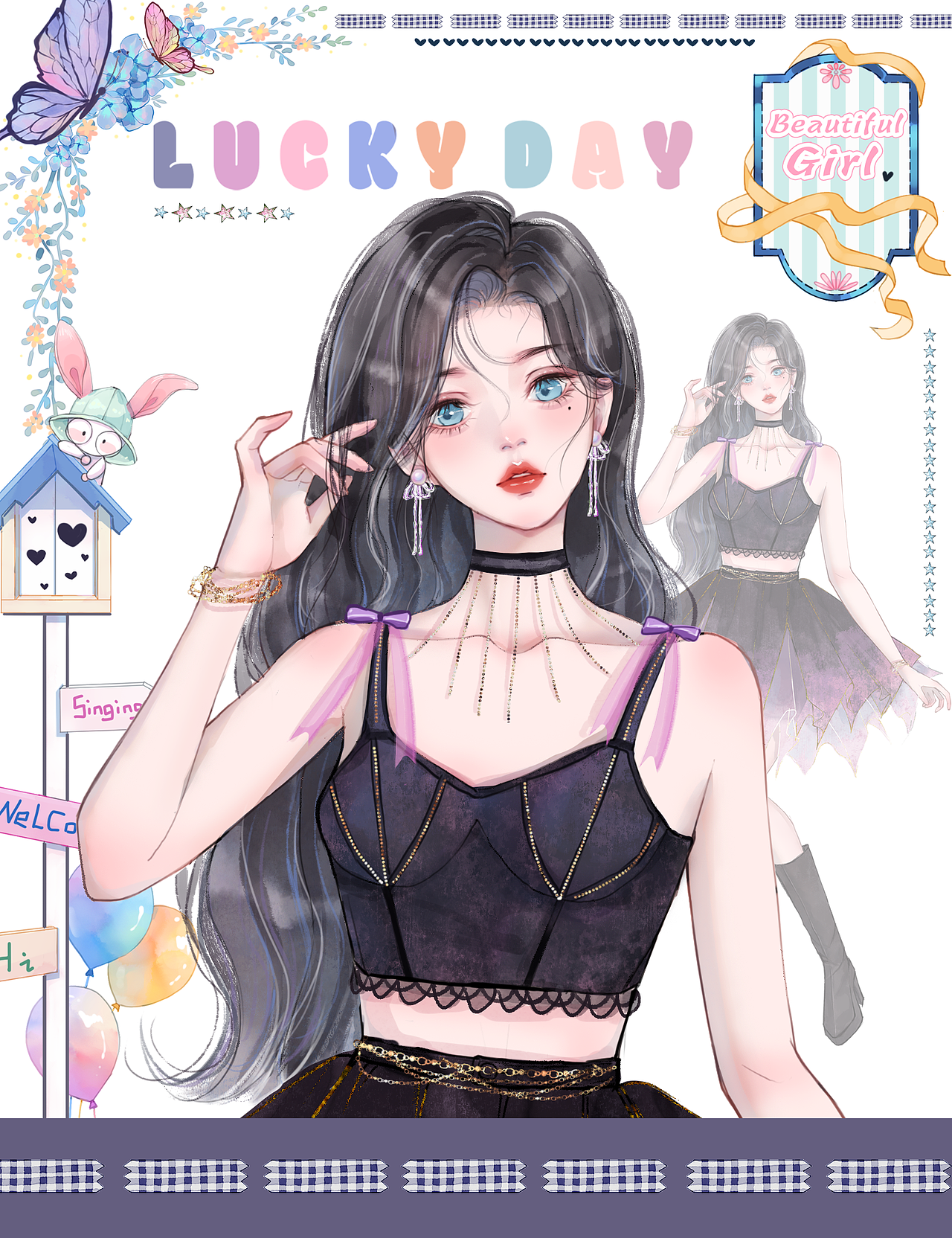 是胶带稿稿（图ZMzc4MzI5ODMy） - 商业插画 - 站酷设计师Milky牛奶在画画原创素材 - 站酷ZCOOL