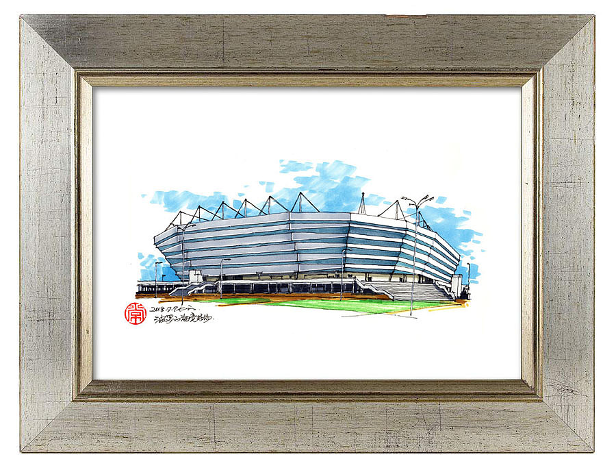 手绘2018俄罗斯世界杯球场|纯艺术|绘画|画设计_原创作品-站酷zcool