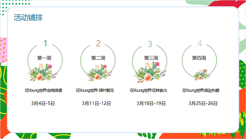 2023春季3月月度暖场（花Young世界主题）活动策划方案（图ZMzMyMDM4NDI0） - 文案/策划 - 站酷设计师精英策划圈原创素材 - 站酷ZCOOL